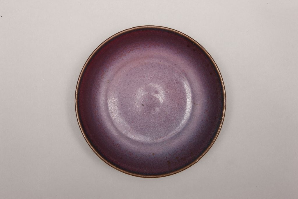 图片[2]-Imitation Jun rose purple glaze plate-China Archive